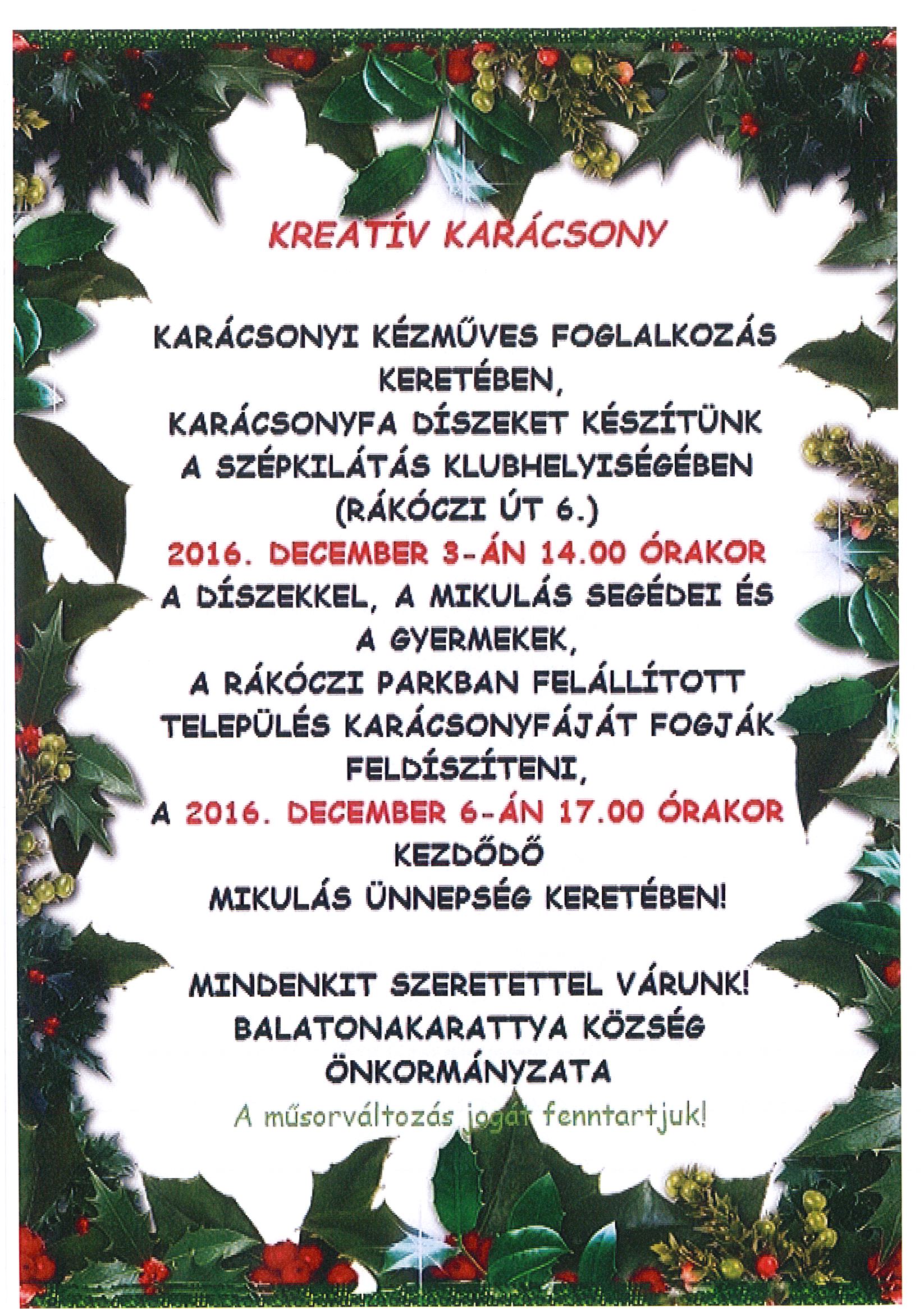 kreativkaracsony